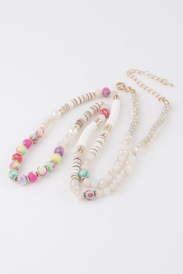 Layered Multi-Bead Necklace – 24 Inch