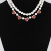 Pearled Heart Charm Necklace – Delicate Layering