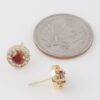 Jeweled Stud Earrings – Polished 0.4 in Sparkle