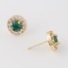 Jeweled Stud Earrings – Polished 0.4 in Sparkle