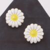 Daisy Stud Earrings – Petite Floral Motif, 0.6 in