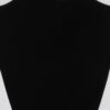 Belt-Detail Choker Necklace with Diamond-Inspired Accents