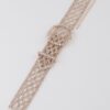 Belt-Detail Choker Necklace with Diamond-Inspired Accents