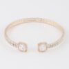 Open Cuff Bracelet with Jeweled Accents – Delicate Sparkle