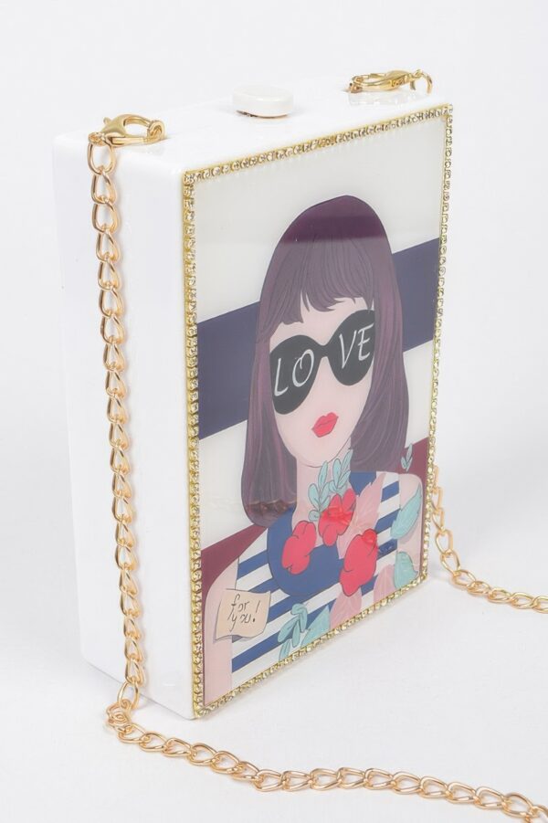 Acrylic Box Clutch – Polished Structured Evening Bag