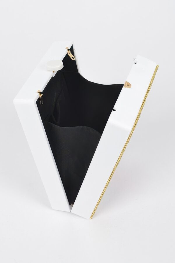 Acrylic Box Clutch – Polished Structured Evening Bag