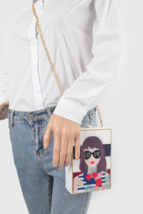 Acrylic Box Clutch – Polished Structured Evening Bag