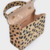 Faux Fur Leo Top Handle Clutch – Leopard Texture