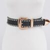 Multi-Metal Rhinestone Trim Plus Size Belt