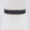 Multi-Metal Rhinestone Trim Plus Size Belt