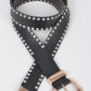 Multi-Metal Rhinestone Trim Plus Size Belt