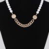 Two-Tone Pearl & Bead Necklace – 16-inch Layered Look