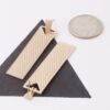 Textured Vertical Bar Drop Earrings – Linear Silhouette