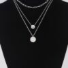 Multi Smiley-Face Charm Necklace – 18″ Chain