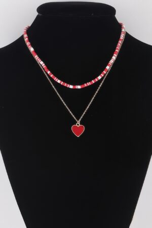 Layered Heart Chain Necklace – Delicate Heart Accents