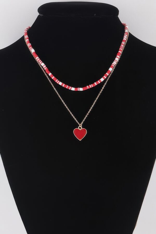 Layered Heart Chain Necklace – Delicate Heart Accents