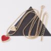 Twin Hearts Pendant Necklace – Double Heart Accent