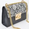 Too Glam Structured Lady Clutch – Mixed Metal Detail