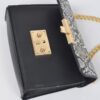 Too Glam Structured Lady Clutch – Mixed Metal Detail