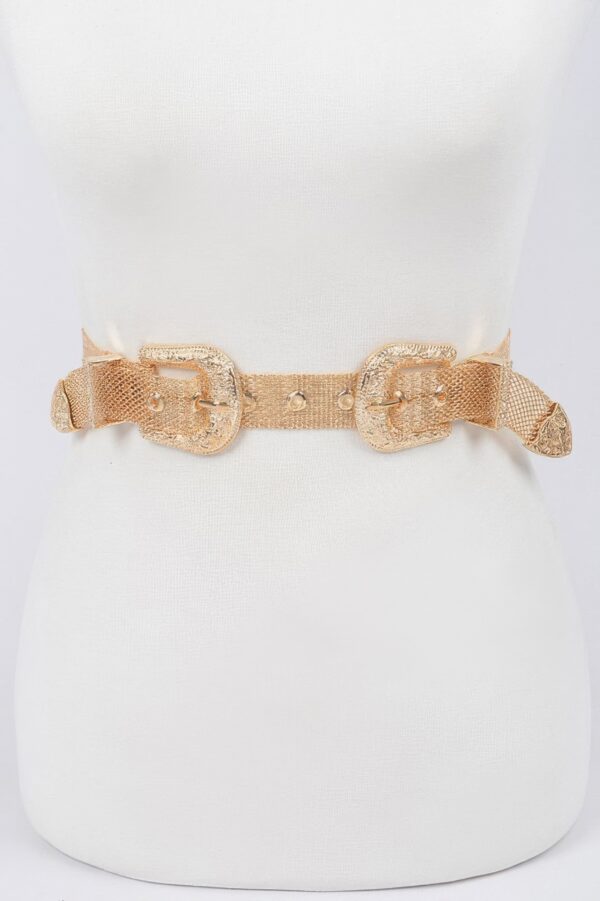 Chainlink Belt with Iron Buckle – Statement Accent