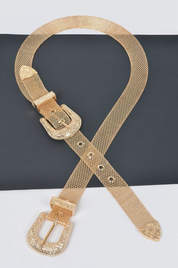 Chainlink Belt with Iron Buckle – Statement Accent