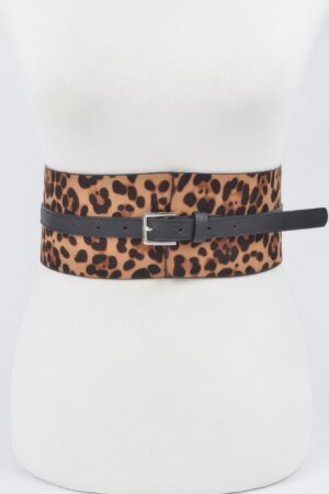 Leo Corset Waist Belt – PU Corset-Style Cincher