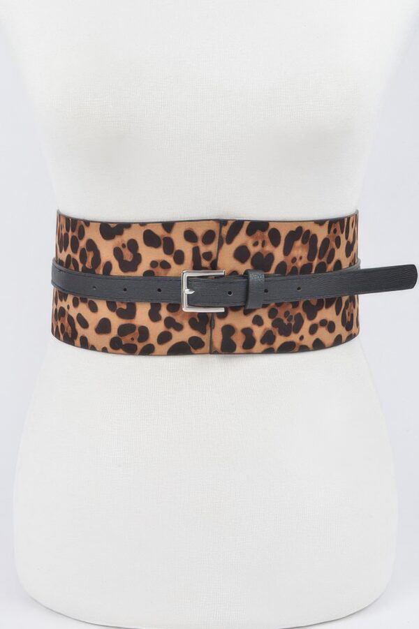 Leo Corset Waist Belt – PU Corset-Style Cincher