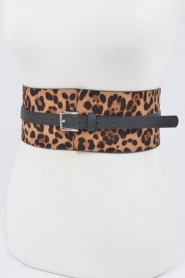 Leo Corset Waist Belt – PU Corset-Style Cincher