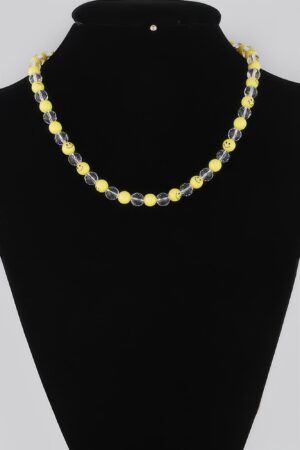 Smiley Face Beaded Necklace – Colorful Beads