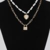 Heart N Lock Pendant Necklace – Delicate Heart & Lock