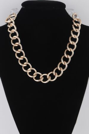 Double Chain Necklace with Clear Accents – Layered Look