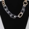 Double Chain Necklace with Clear Accents – Layered Look
