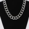 Double Chain Necklace with Clear Accents – Layered Look