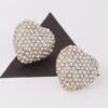 Jeweled Heart Stud Earrings – Sparkling Heart Detail
