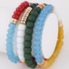 Multi-Color Beaded Stackable Bracelet