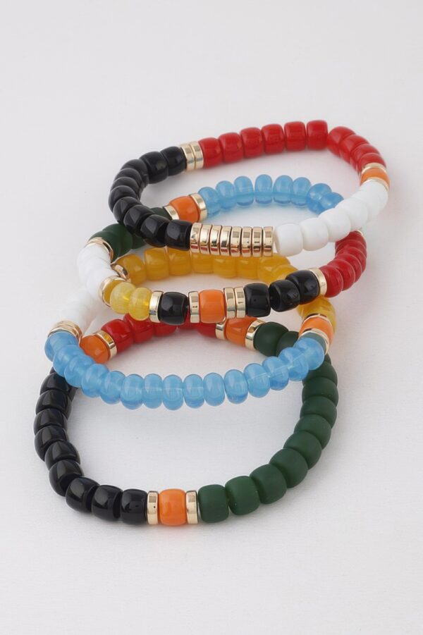 Multi-Color Beaded Stackable Bracelet