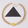 Smiley Face Curb Chain Necklace – Playful Curb Link
