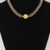 Smiley Face Curb Chain Necklace – Playful Curb Link