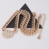 Jeweled Smiley Face Chain Necklace – Sparkle Pendant