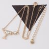 Martini Pendant Necklace with Jeweled Accent