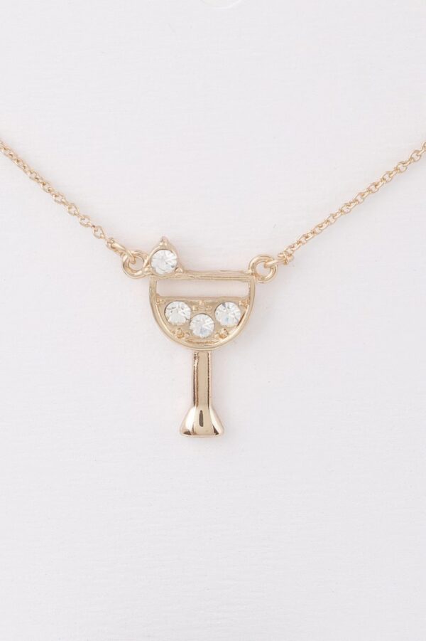 Jeweled Cocktail Pendant Necklace – Sparkling Crystal Accent