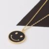 Smiley Face Pendant Necklace – Playful Charm