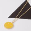 Smiley Face Pendant Necklace – Playful Charm