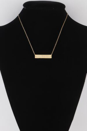 Mama Script Pendant Necklace with Jeweled Accents