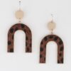 Animal Print Arch Earrings – Lightweight Arch Silhouette