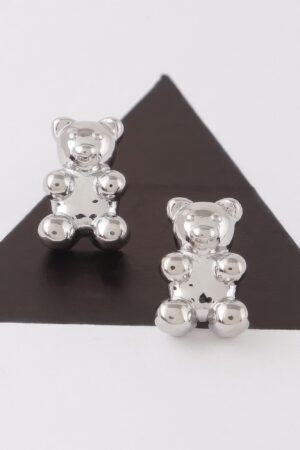 Teddy Bear Stud Earrings – Petite Playful Charm