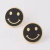 Smiley Face Stud Earrings – Petite Round Smiley