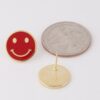 Smiley Face Stud Earrings – Petite Round Smiley
