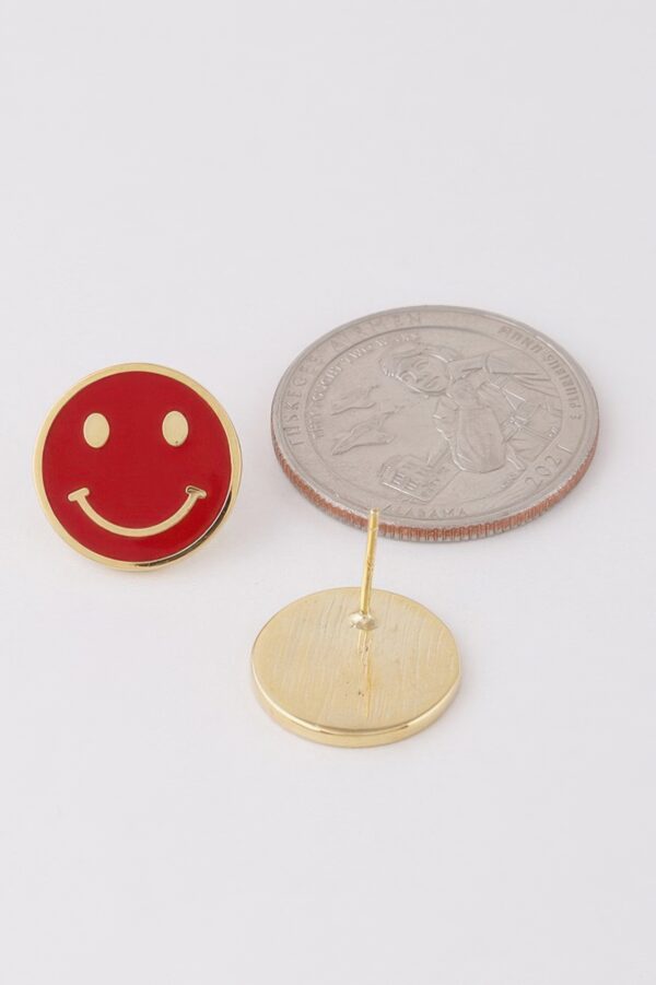 Smiley Face Stud Earrings – Petite Round Smiley