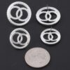 Jeweled Oo Stud Earrings Set – Sparkling Coordinated Studs